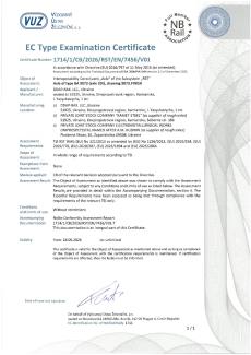 EC Type Examination Certificate